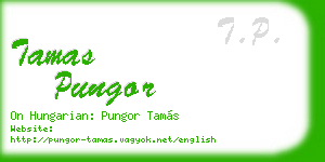 tamas pungor business card
