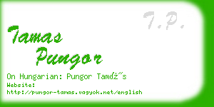 tamas pungor business card